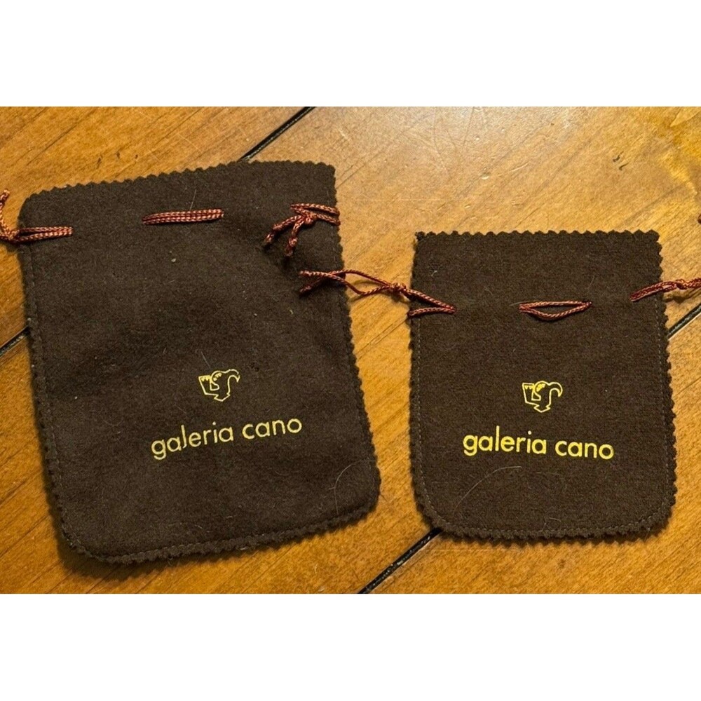 Drawstring Jewelery Pouches Galeria Cano Brown 2